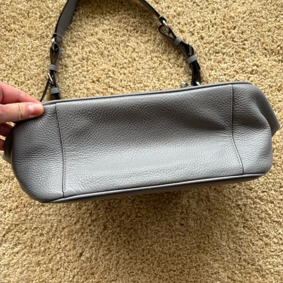 Coach Rori Gray Pebbled Leather Hobo Shoulder Bag - Picture 4 of 16